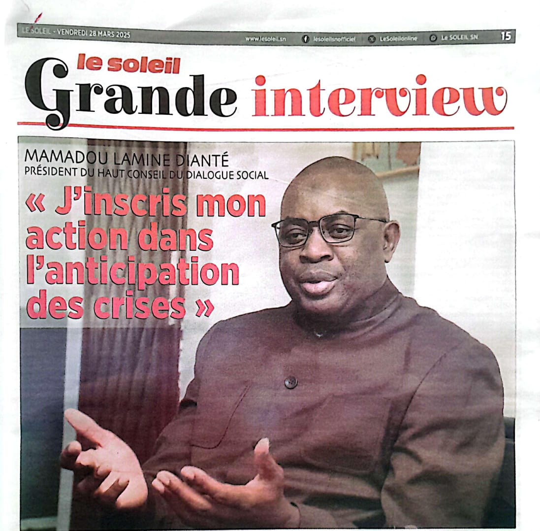 GRANDE INTERVIEW AVEC LE SOLEIL