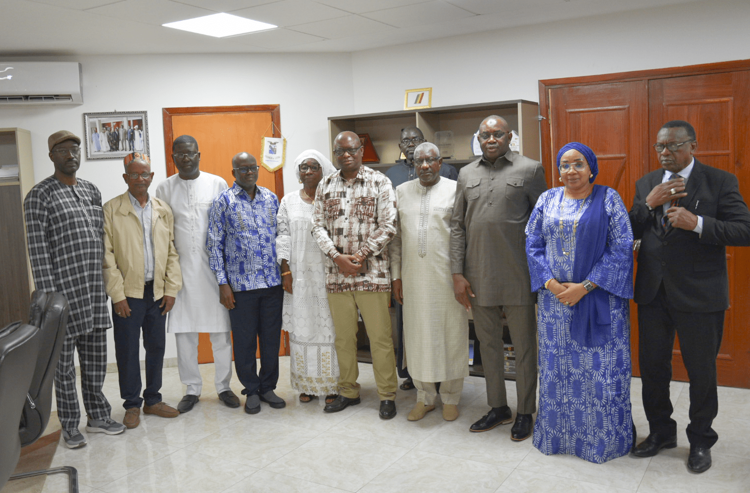 Séance de travail avec la Coalition des centrales syndicales de travailleurs regroupant les 4 les plus représentatives (CNTS – UNSAS – CNTS/FC – CSA) et l’UDTS.