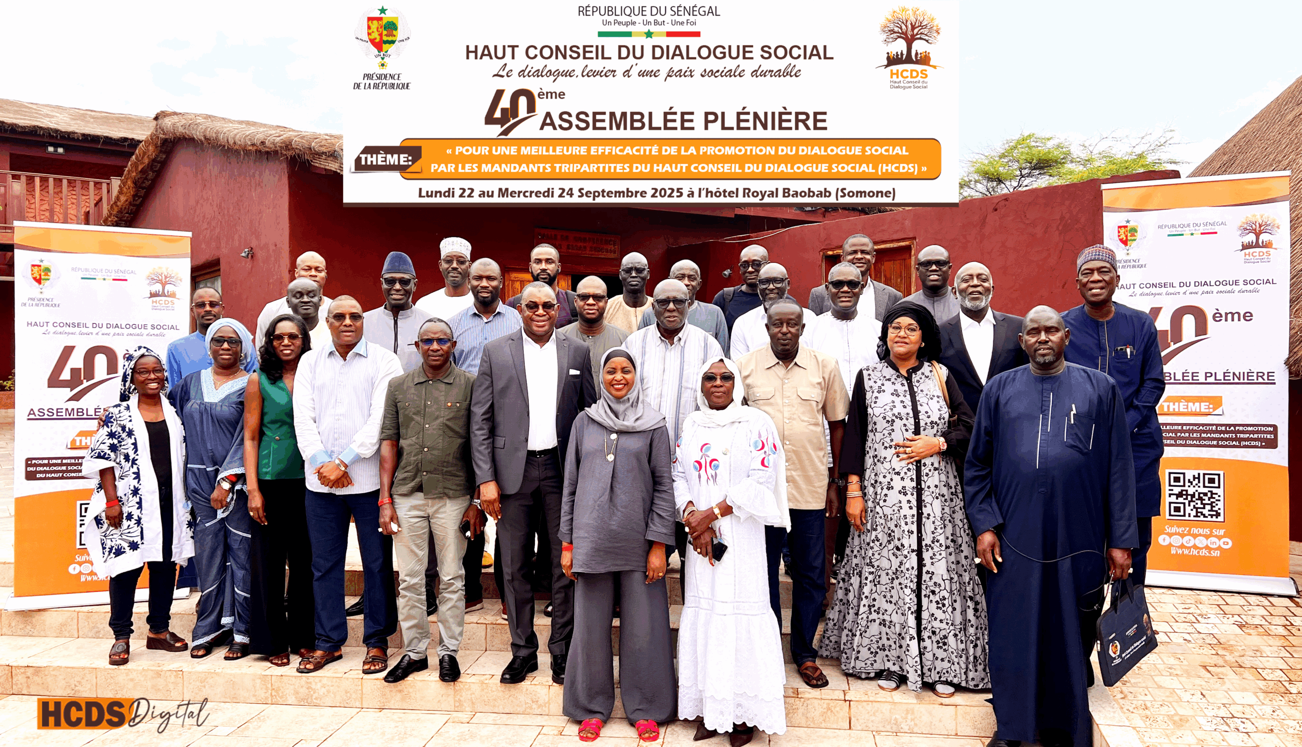 Troisième et dernier jour de la 40ème Assemblée plénière du Haut Conseil du Dialogue Social (HCDS)