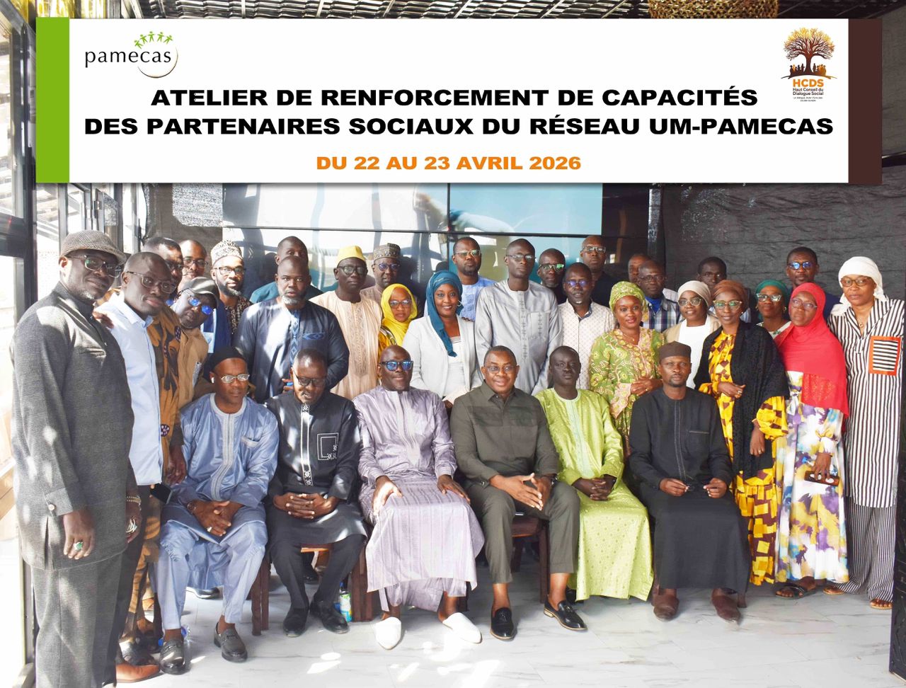 ATELIER DE RENFORCEMENT DE CAPACITÉS DES PARTENAIRES SOCIAUX DU RÉSEAU UM-PAMECAS