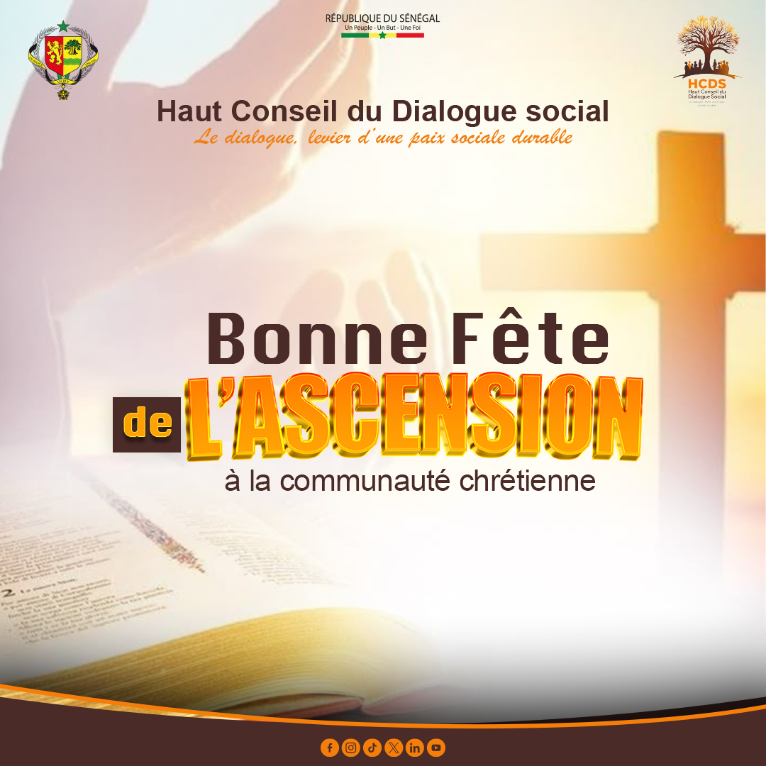 Bonne fête de l’Ascension à toute la communauté chrétienne